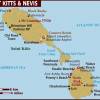 Mapa de St. Kitts e Nevis